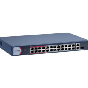 Switch PoE Hikvision DS-3E1326P-EI/M: 24 × 10/100 Mbps PoE port,1