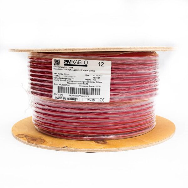 "Cablu incendiu JY(St)Y…Lg 2x2x1.5 mm² + 0.8 mmproducator 2M Kablo,