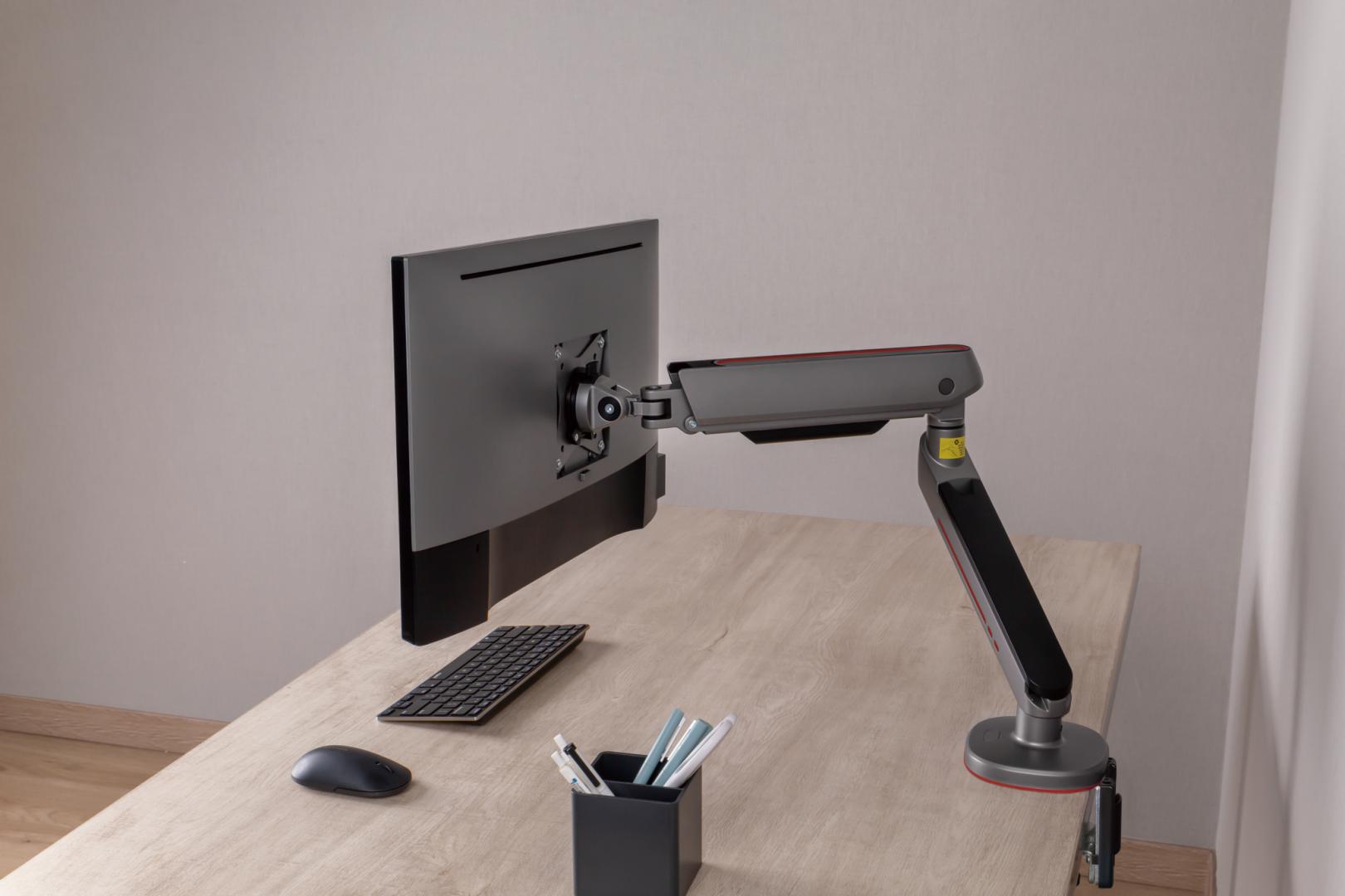 Brat pentru monitor, Material: Oțel, Aluminiu, Plastic, Suprafață finisaj : - imagine 15