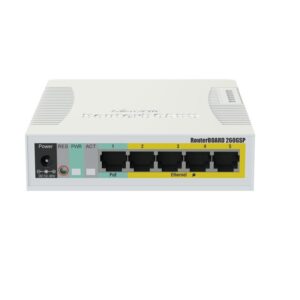 Mikrotik SOHO switch routerboard, RB260GSP, Flash Storage: 128 KB, PoEin: