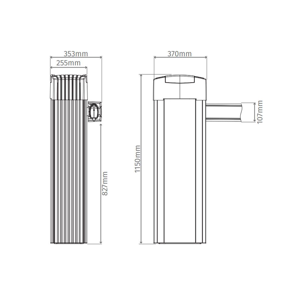 Kit bariera de acces auto extensibila Motorline SIGMA-X4, 2.25 - - imagine 3