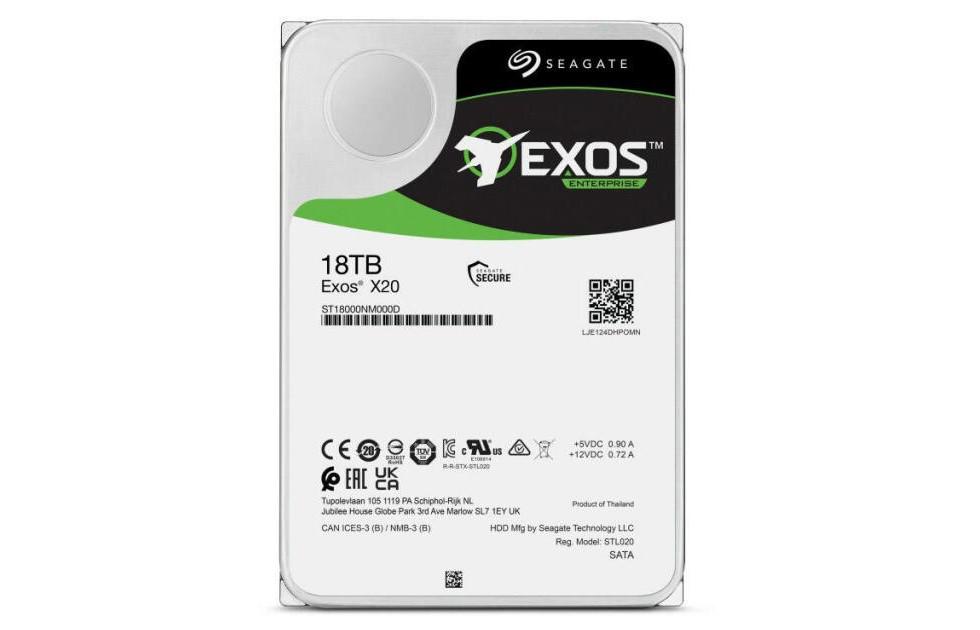 HDD intern Seagate, Exos X20, 3.5", 18TB, SATA3, 7200 RPM,