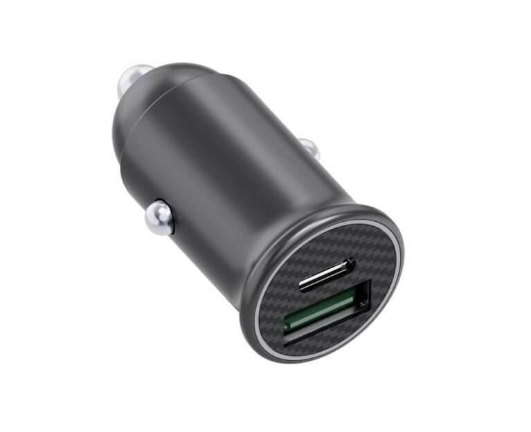 Incarcator auto cu USB-A si USB-C, DC12V IN, (PD3.0), 5V-9V-12V/2,5A;