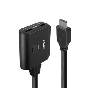 Cablu Lindy 2 porturi HDMI 4K60, latime de banda suportata