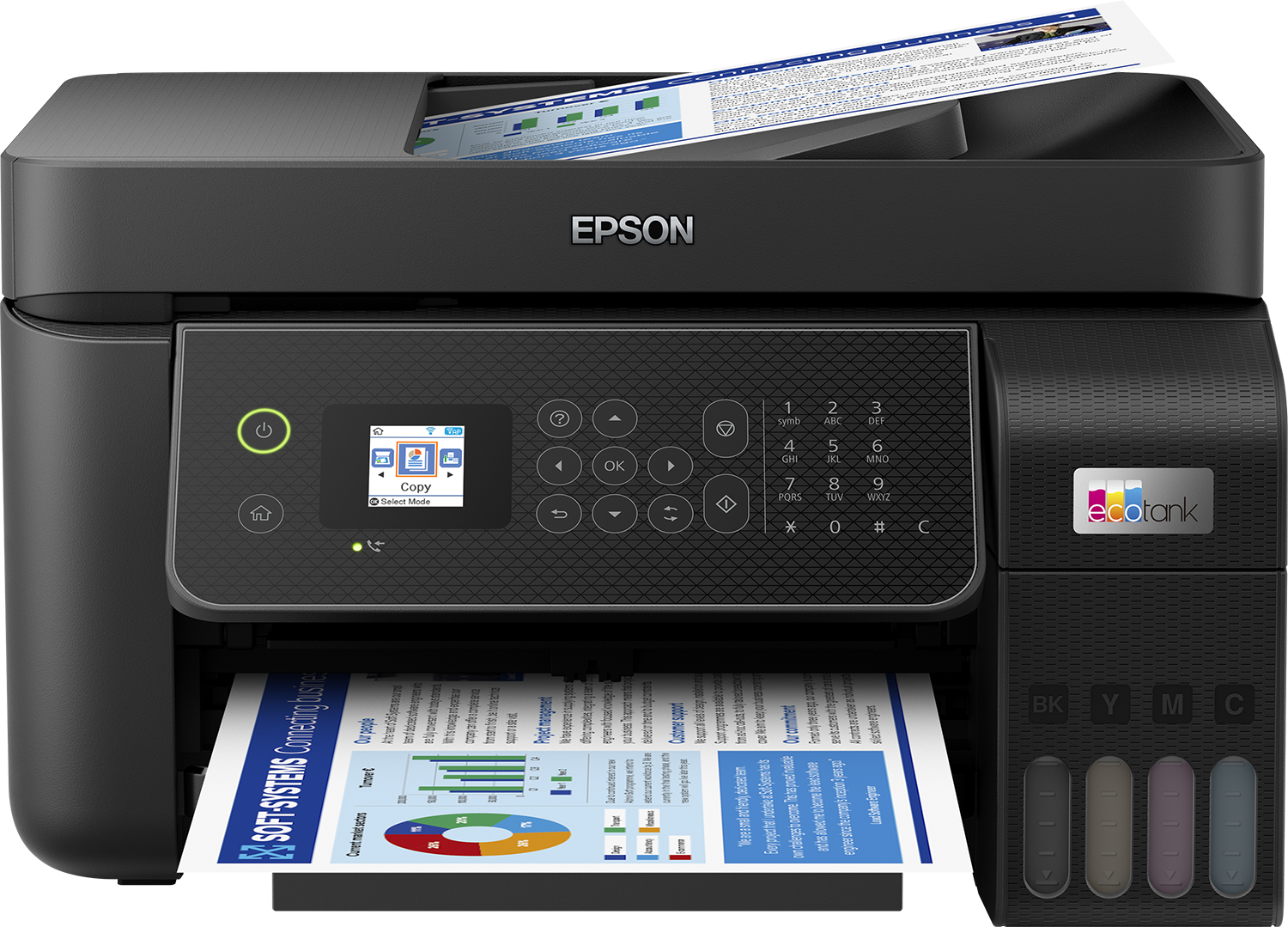 Multifunctional inkjet color Epson EcoTank CISS L5310, dimensiune A4 (Printare,Copiere,