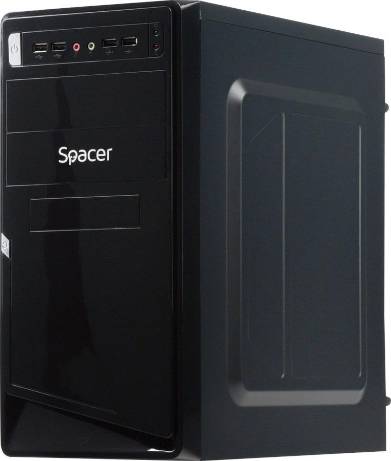 Carcasa Spacer Moon, ATX, Mid Tower NEGRU - imagine 5