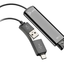 DA75 Poly USB to QD Black Adapter TAA