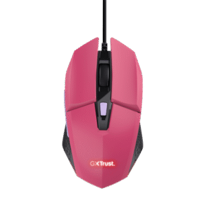 Mouse Trust GXT110W Felox cu fir,  6400 DPI, roz