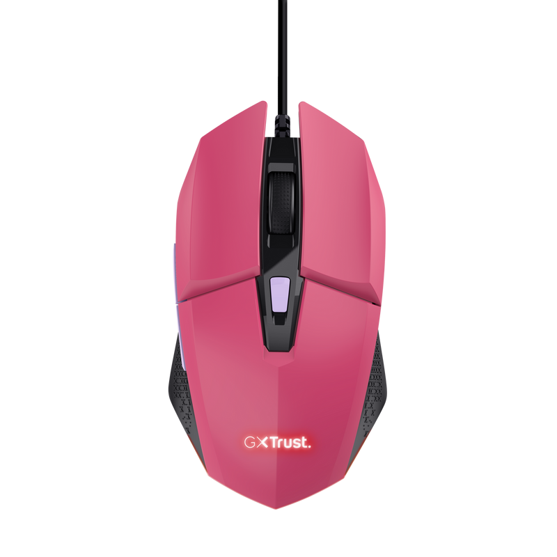 Mouse Trust GXT110W Felox cu fir, 6400 DPI, roz