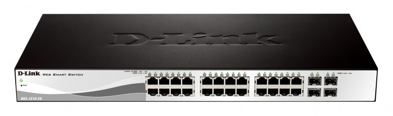 Switch D-Link DGS-1210-28, 24 Port, 10/100/1000 Mbps