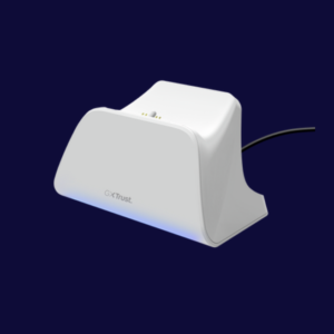 Incarcator pentru controller PS5 Trust GXT 255W, material ABS, alb