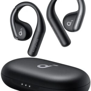 Casti Anker Soundcore AeroFit, wireless, tip butoni, utilizare smartphone, Bluetooth