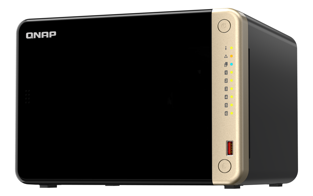 NAS QNAP 664 6-Bay, CPU Intel Celeron N5105/N5095 4-core/4-thread Processor,