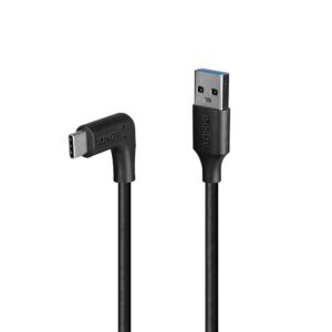 Cablu Lindy 3.2 USB A la USB C, 90°, lunngime