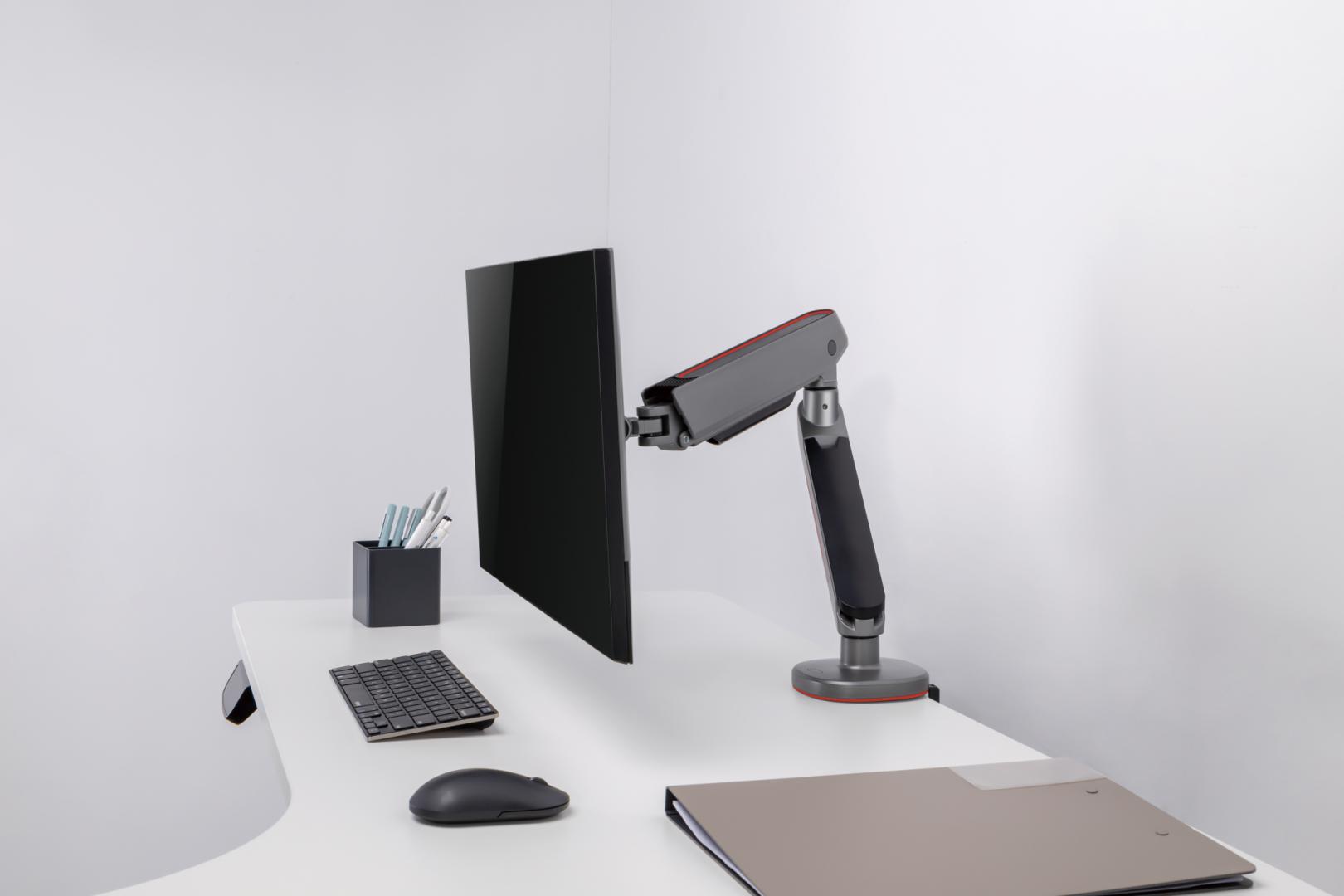 Brat pentru monitor, Material: Oțel, Aluminiu, Plastic, Suprafață finisaj : - imagine 13