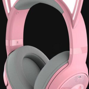 Casti Razer Kraken Kitty V2 Bluetooth 5.2Quartz Edition