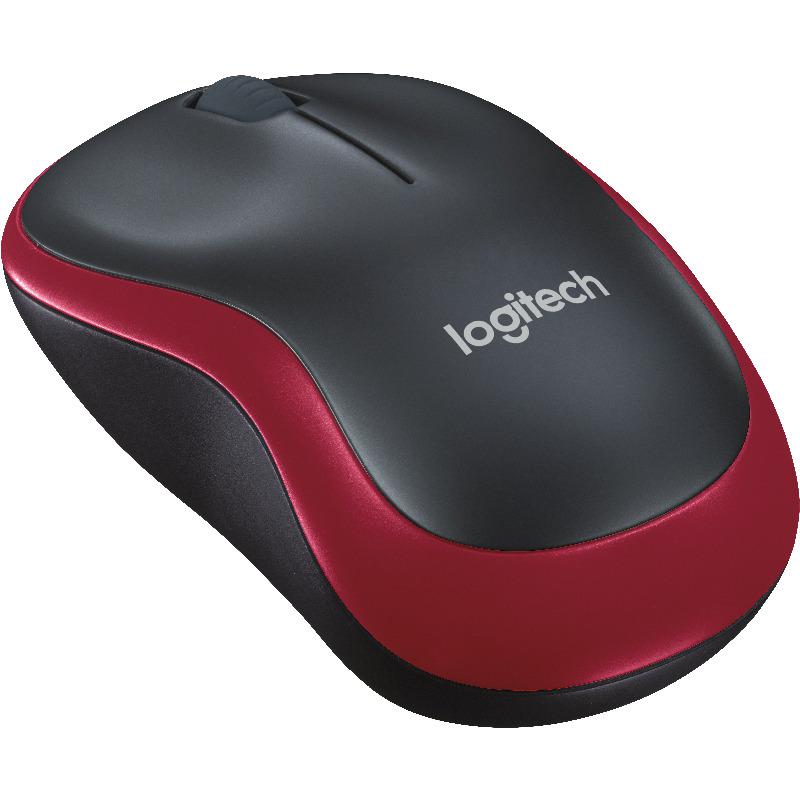 Mouse Logitech M185 Wireless, 1000 DPI, rosu - imagine 5