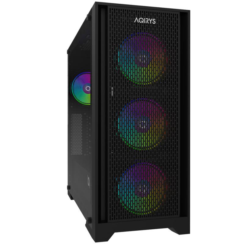 Carcasa AQIRYS Avior Mid Tower ARGB NEGRU - imagine 5