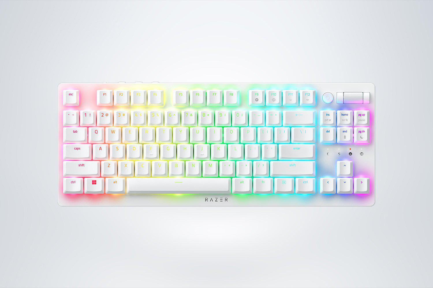 KB RAZER DEATHSTALKER V2 PRO TKL (RED SWITCH) - WHITE