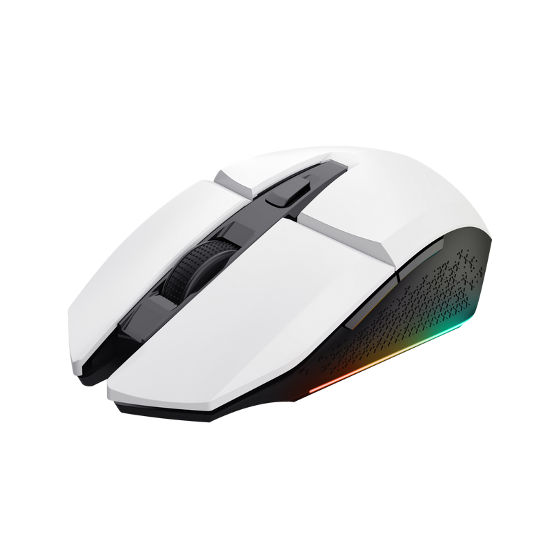 Mouse Trust GXT110W Felox cu fir, 4800 DPI, alb - imagine 5