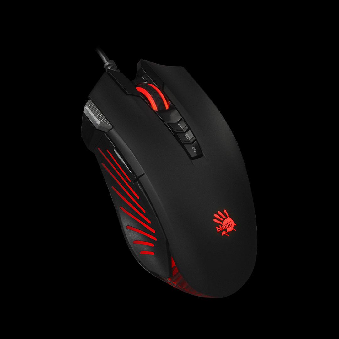 Mouse A4tech V9M Bloody, gaming, cu fir, USB, 4000 dpi, - imagine 3
