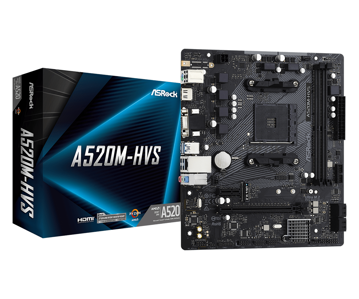Placa de bază ASRock A520M-HVS AM4