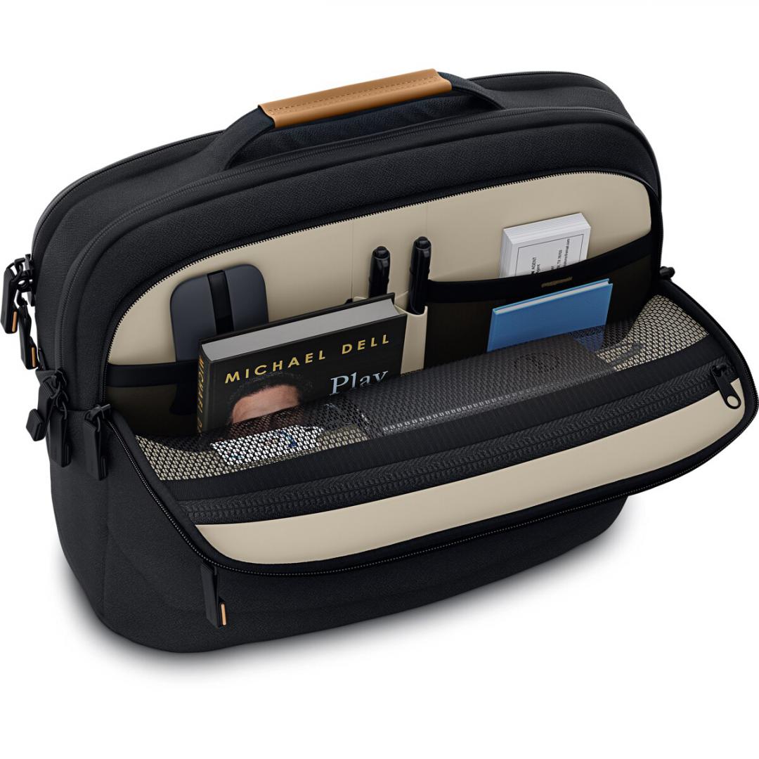 DELL Pro 14-16 Premium Ecoloop Briefcase CC7625 Black - imagine 5