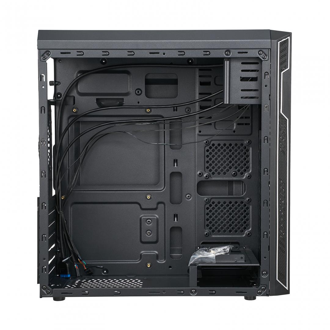 Carcasa PC Serioux OFFICE, fara sursa, Middle Tower, ATX, black - imagine 4