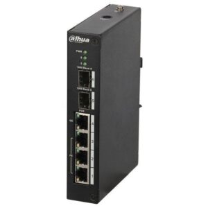 Switch POE Dahua PFS3206-4P-96; 3 x10/100M Base-T (PoE+/PoE); 1 x10/100/1000M