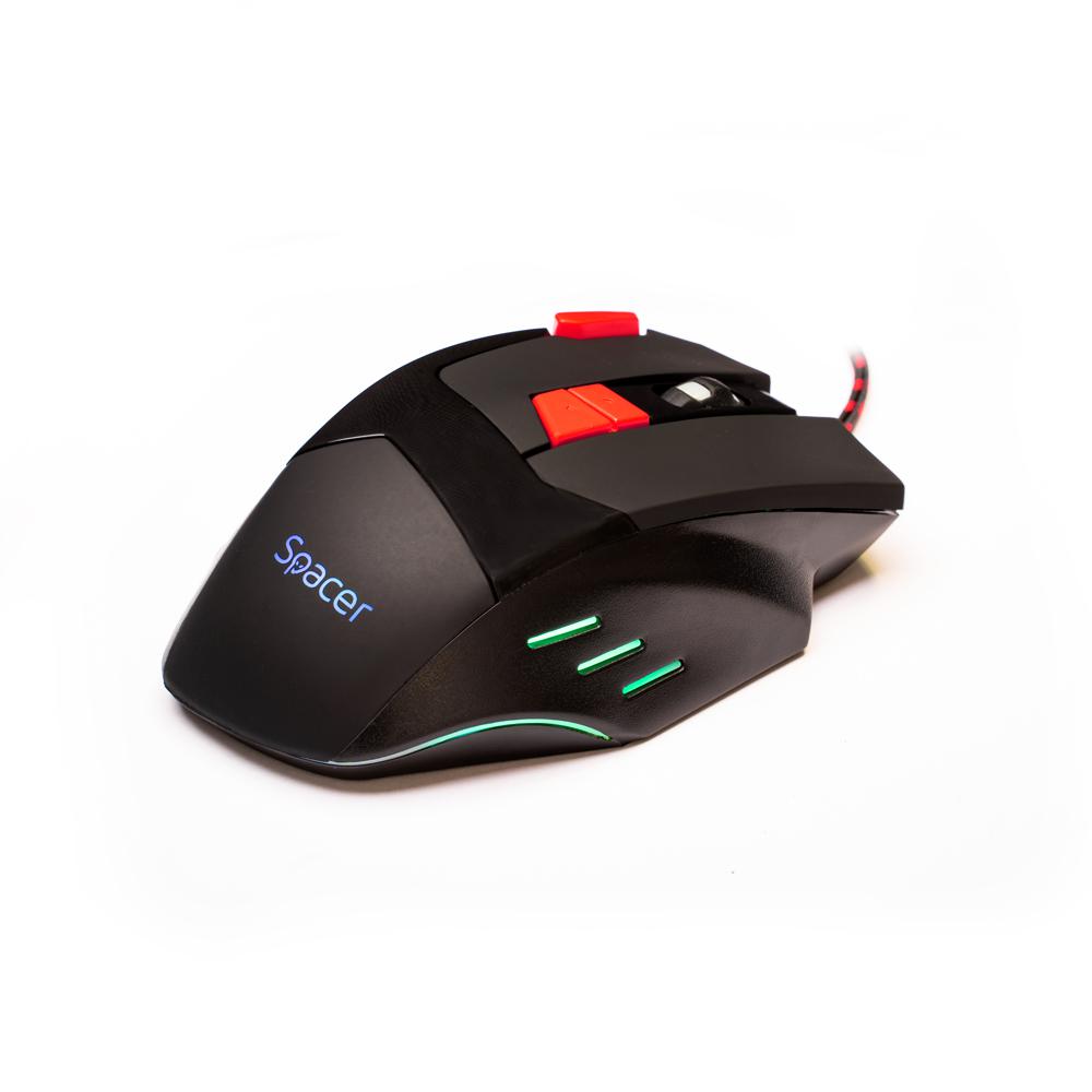 MOUSE Spacer Gaming SP-GM-02 cu fir, optic,1000/ 1600/ 2000/ 2400 - imagine 4
