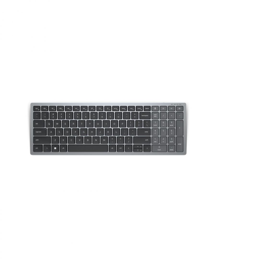 Dell Compact Multi-Device Wireless Keyboard – KB740, COLOR: Titan Gray - imagine 8