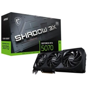 Placa Video MSI GEFORCE RTX 5070 SHADOW 3X OC 12G