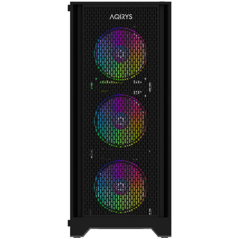 Carcasa AQIRYS Avior Mid Tower ARGB NEGRU - imagine 4