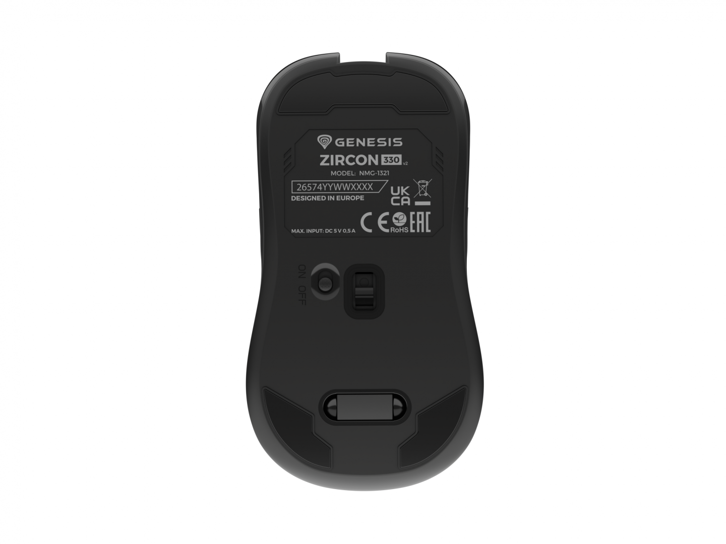 Mouse gaming wireless Gensesis Zircon 330, interfata USB, 3600 DPI, - imagine 7