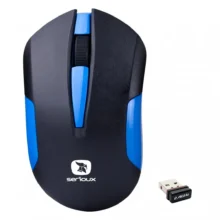 Mouse Serioux Wireless, Drago 300, 1000dpi, Albastru, Baterie Aainclusa, Receptor