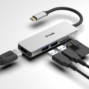 D-Link DUB-M530 5-in-1 USB-C Hub with HDMI and SD/microSD card