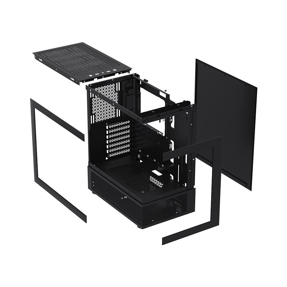 Carcasa 1STPLAYER MI7-A Mid Tower ARGB NEGRU - imagine 5