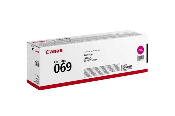 Toner Canon CRG069M, Magenta, capacitate 1900 pagini, pentru i-SENSYS LBP673Cdw,