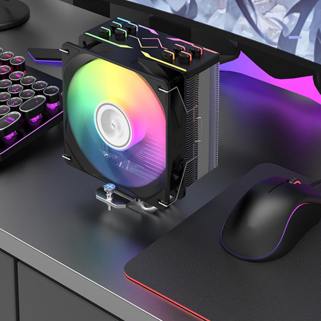 Cooler CPU Serioux CC120ARGB, dimensiuni 120x120x25mm, viteza ventilator 800-1800±200RPM, TDP: - imagine 3