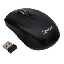 Mouse Spacer PC sau NB - negru - wireless - 2.4GHz - optic