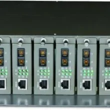 14-Slot Media Converter Chassis - 14-Slot, Rackmount - Redundant Power