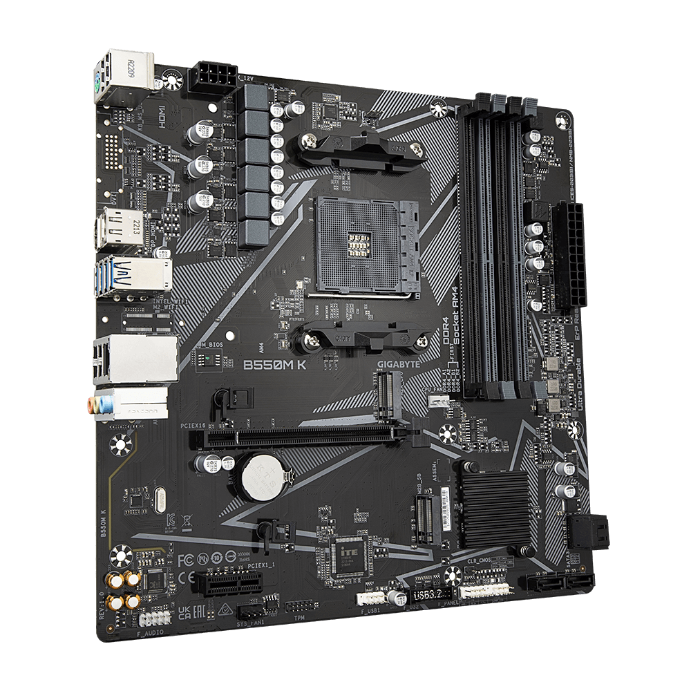 Placa de bază Gigabyte B550M K AM4 - imagine 4
