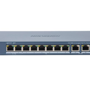 Switch PoE Hikvision DS-3E0310HP-E(C): 8 × 10/100 Mbps PoE port,2