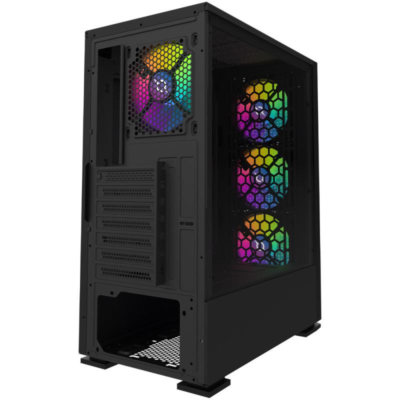 Carcasa AQIRYS Gacrux RGB Mid Tower ARGB NEGRU - imagine 3