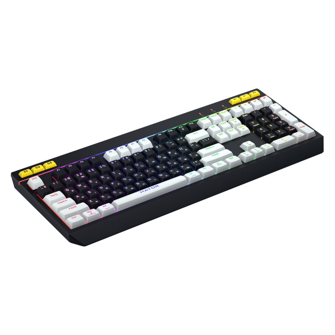 Tastatura mecanica cu fir Hator Icefall, conectivitate USB, polling rate - imagine 4