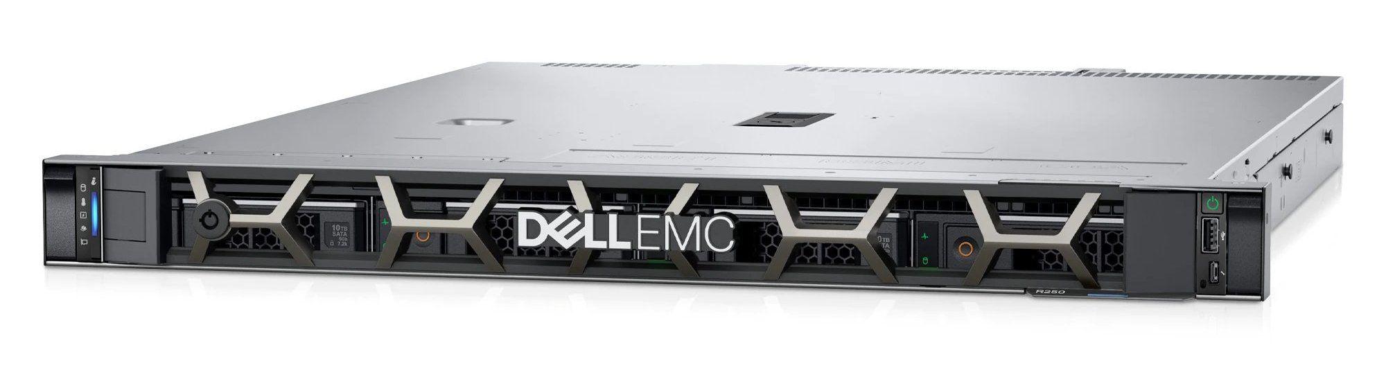 PowerEdge R250 Rack Server Intel Xeon E-2314 2.8GHz, 8M Cache,