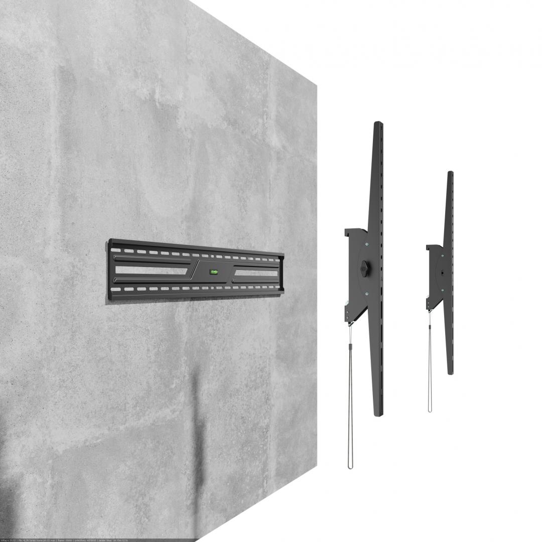Suport perete TV Serioux 43-100" Tilt 75kg Profil 85mm Material: - imagine 11