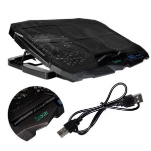 Stand Spacer notebook 17″ Gaming, sita metal, Airflow: 72CFM, 2xfan