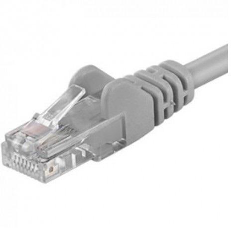 Patchcord UTP RJ45-RJ45 Cat.5e 0.5m Gri, UTP-5E-0.5-G, Pachcord din Cupru