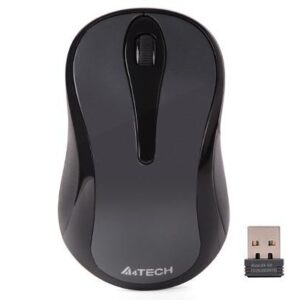 Mouse A4tech, wireless, 1000 dpi, butoane/scroll 3/1, gri